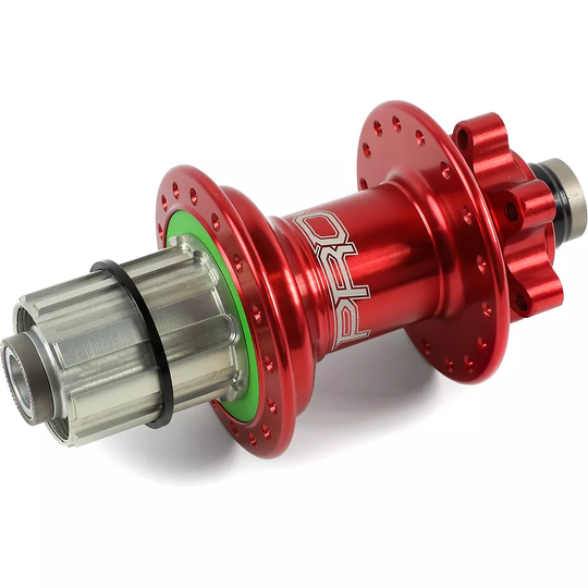 Hope Pro 4 MTB Rear Hub (135mm x 12mm Axle) - 32h - 135mm x 12mm Axle - Red, Red