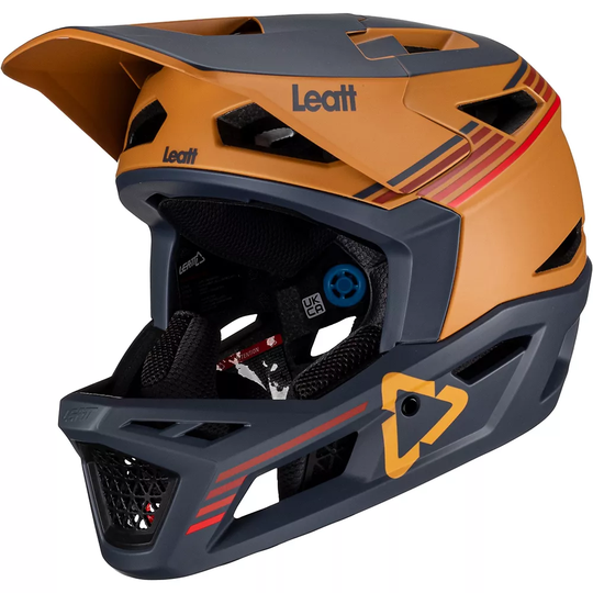 Leatt MTB Gravity 4.0 Helmet 2023 - S} - Suede, Suede