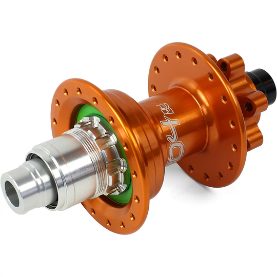 Hope Pro 4 DH MTB Rear Hub - 32h - 150mm x 12mm Axle - Orange, Orange
