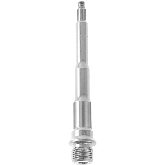 Sixpack Racing Icon Chromoly Mini Flat MTB Pedal Axle - Silver - Right Side}, Silver