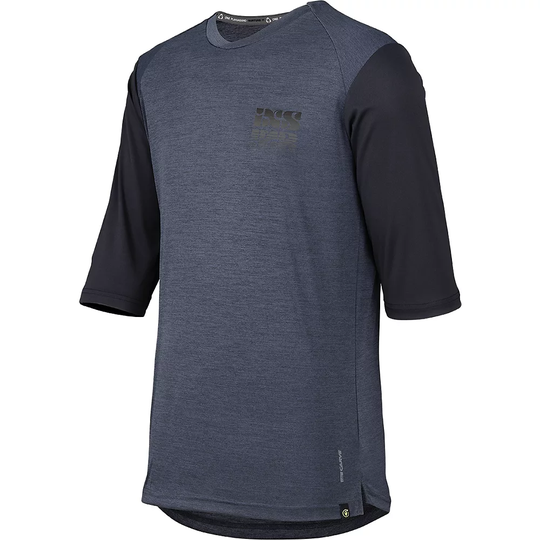 IXS Carve X 3 qrt Jersey 2022 - M} - Black, Black