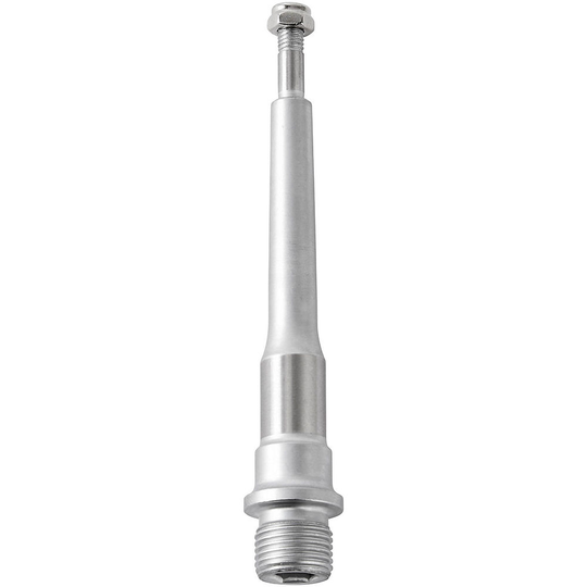 Sixpack Racing Icon 2.0 Chromoly Flat MTB Pedal Axle - Silver - Left Side}, Silver
