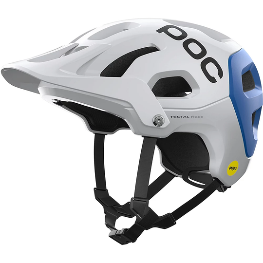 POC Tectal Race MIPS Helmet 2022 - S} - Hydrogen White-Opal Blue Metallic-Matt, Hydrogen White-Opal Blue Metallic-Matt
