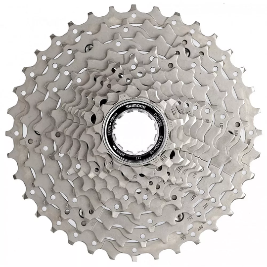 Shimano Deore HG50 10 Speed MTB Cassette - Silver - 11-36t}, Silver