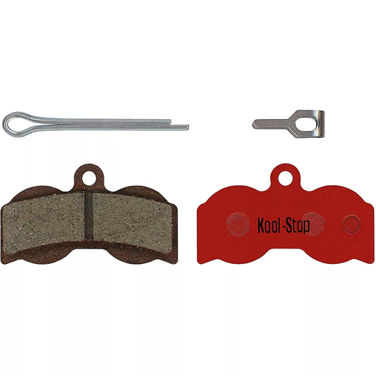 Kool Stop Hope XC 4 MTB Disc Brake Pads - Red - Pair}, Red