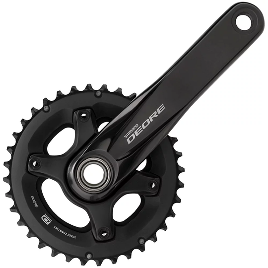 Shimano Deore M6000 10sp MTB Double Chainset - Black - 94/96mm, Black