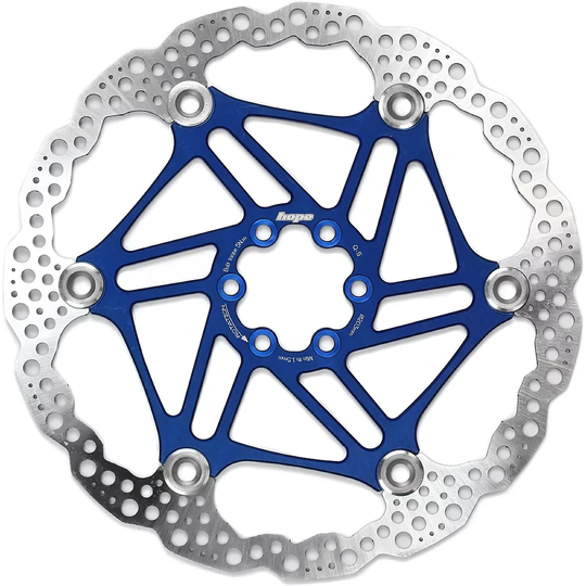 Hope Floating Disc Brake Rotor - Blue - 203mm}, Blue
