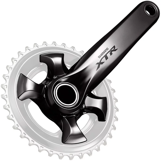 Shimano XTR M9020 11 Speed MTB Crankset - 50mm Chainline - Grey-Black, Grey-Black