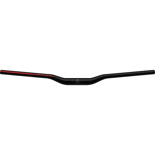 Spank SPOON 35 Mountain Bike Riser Handlebar - BLACK-RED - 800mm, BLACK-RED