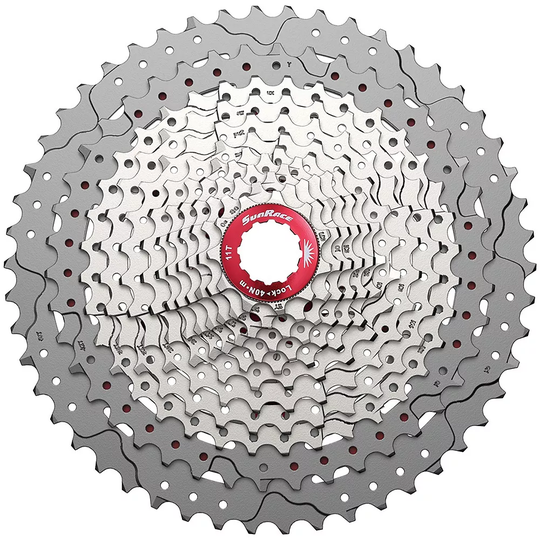 SunRace MZ90 12Sp 11-50T Shimano-SRAM Cassette - Metallic Silver - 11-50t}, Metallic Silver