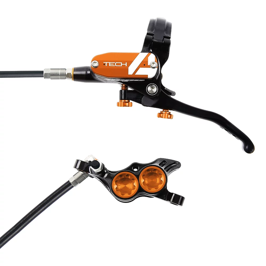 Hope Tech 4 E4 Brake - No Rotor - 1700mm - Orange, Orange