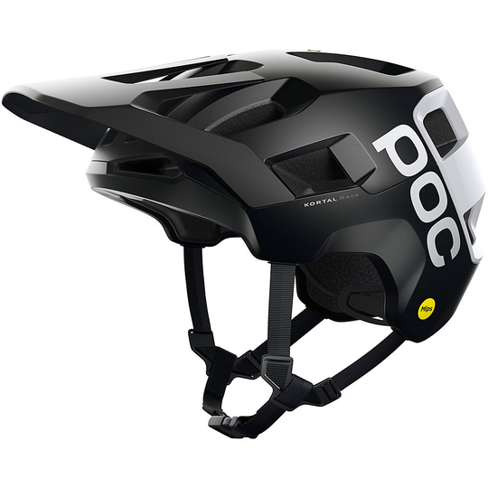 POC Kortal Race MIPS MTB Helmet 2021 - S} - Uranium Black Matt-Hydrogen White, Uranium Black Matt-Hydrogen White