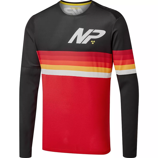 Nukeproof Blackline Race Long Sleeve Jersey - XL} - Red, Red