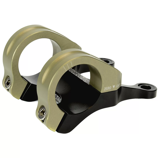 Renthal Integra II Direct Mount MTB Stem - 10mm Rise - Black - Gold, Black - Gold