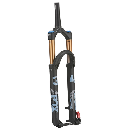 Fox Suspension 34 Float Factory Grip2 Boost Fork 2022 - 130mm Travel - Matte Black - Blue, Matte Black - Blue