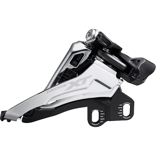 Shimano XT M8100 2x12 Speed MTB Front Derailleur - Black 3 - E-Type Mount}, Black 3