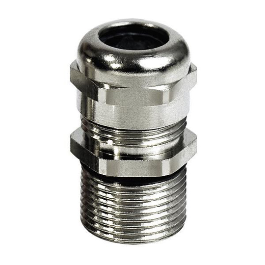 Rutab 1476011 Ruuvattava liitin IP68, neopreenitiiviste, messinki PG12 x 10 mm