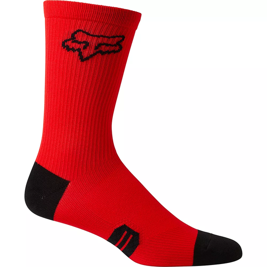 Fox Racing 6" Ranger Cycling Socks - L/XL/XXL} - Flo Red, Flo Red
