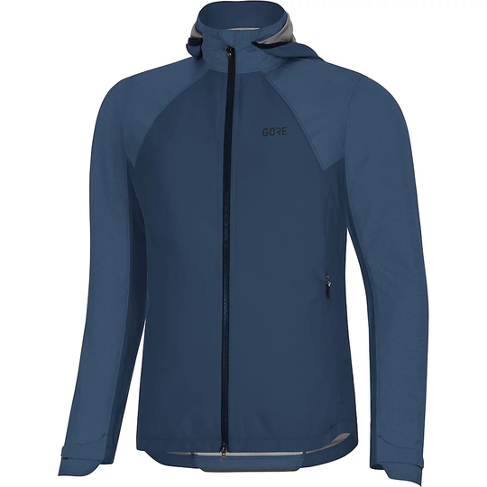 Gore Wear Women's C5 GTX I Hybrid Hd Jacket - M} - Deep Water Blue, Deep Water Blue