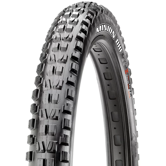 Maxxis Minion DHF+ MTB WT Tyre - 3C - EXO+ - TR - Folding Bead - Black, Black