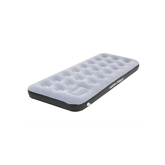 High Peak Comfort Plus Single ilmasänky yhdelle integroidulla jalkapumpulla