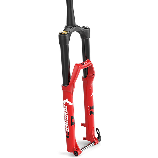 Marzocchi Bomber Z1 Coil Mountain Bike Forks - Red - 44mm Offset - Axle:15mm QR x 110mm}, Red