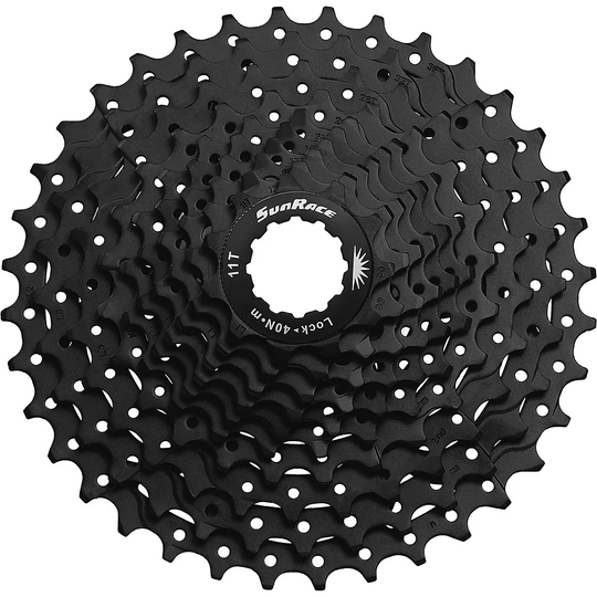 SunRace CSMS1 10 Speed Mountain Bike Cassette - Black - 11-36t}, Black