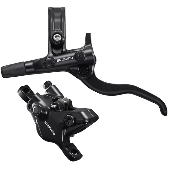 Shimano Deore M410 Disc Brake (M4100 Lever) - Black - LH Front 850mm}, Black