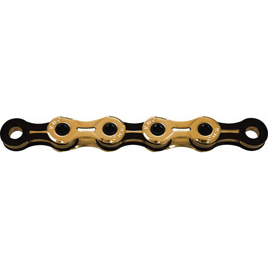 KMC X11 11 Speed Super Light Chain - Gold Ti-N - Black, Gold Ti-N - Black
