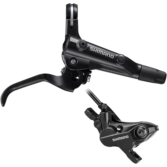 Shimano BL-MT501-BR-MT520 4 Pot MTB Disc Brake - Left Hand - Rear - Black, Black