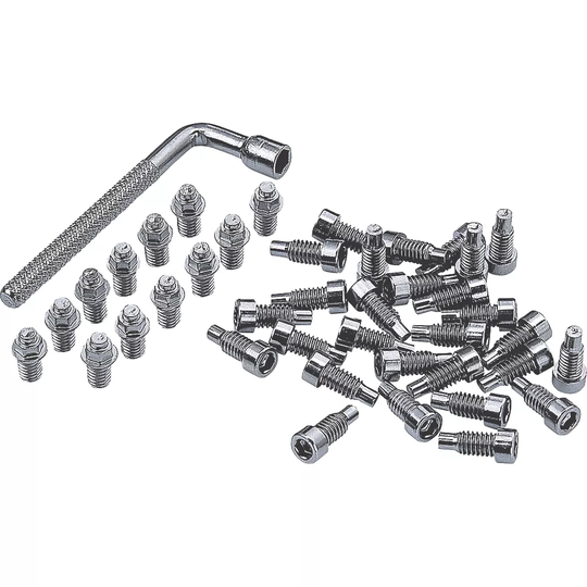 Spank MTB Flat Pedal Pin Replacement Kit - Silver, Silver