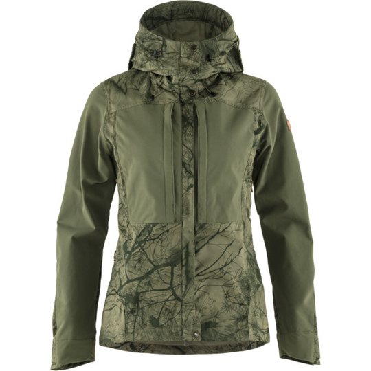 Fjällräven Keb Jacket W - Green Camo-laurel Green - Naiset - XS