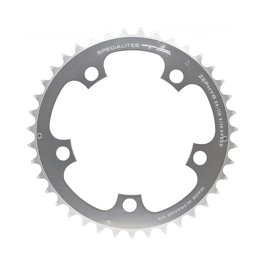 TA Zephyr Middle Chain Ring (110mm BCD) - 5-Bolt - Silver, Silver
