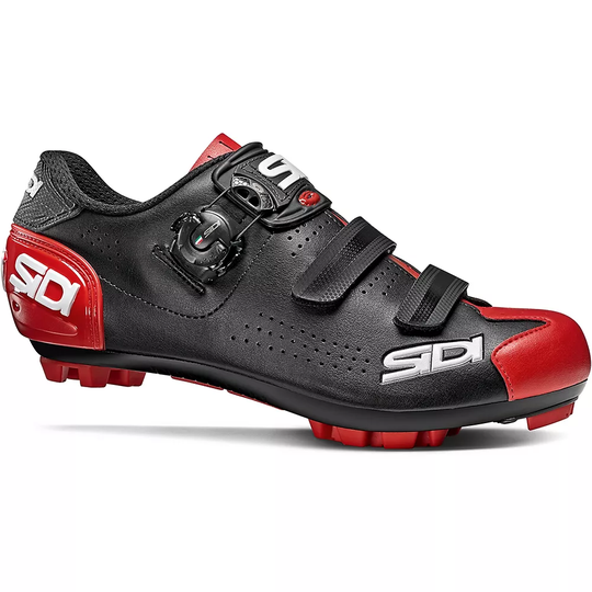 Sidi Trace 2 MTB Shoes - EU 41} - BLACK-RED, BLACK-RED