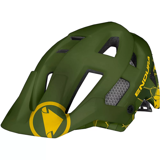 Endura SingleTrack Helmet SS22 - S/M} - Olive Green, Olive Green