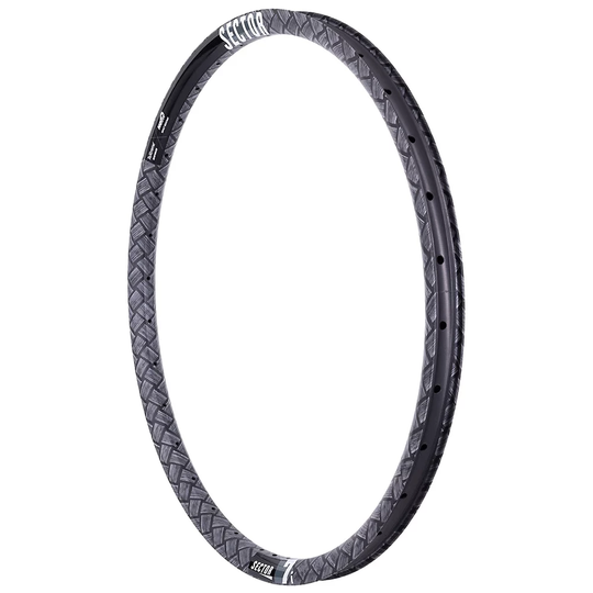Sector 7i Carbon Front Mountain Bike Rim - 32H - Black, Black