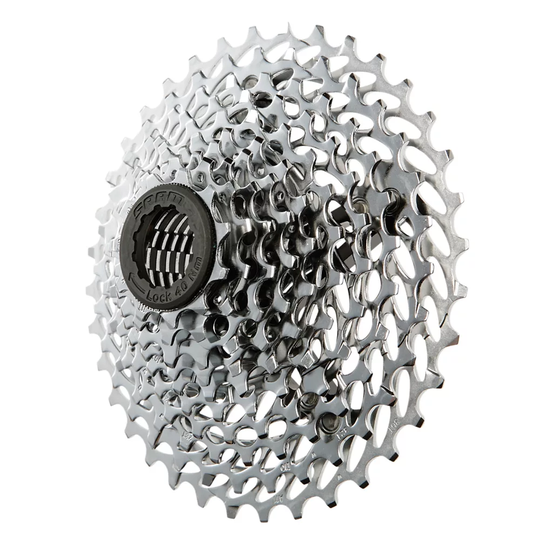 SRAM PG1030 10 Speed Mountain Bike Cassette - Silver - 11-36t}, Silver