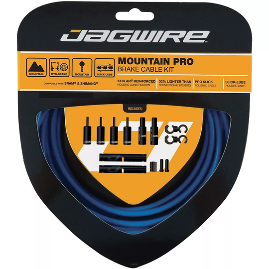 Jagwire Mountain Pro MTB Brake Cable Kit - Sid Blue, Sid Blue