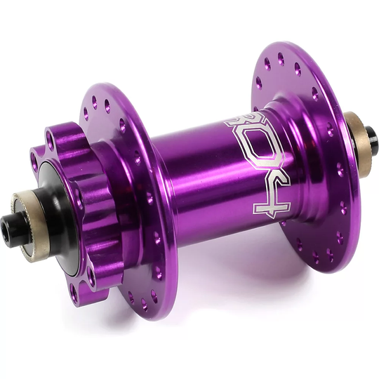 Hope Pro 4 MTB Quick Release Front Hub - 32h - QR Axle} - Purple, Purple