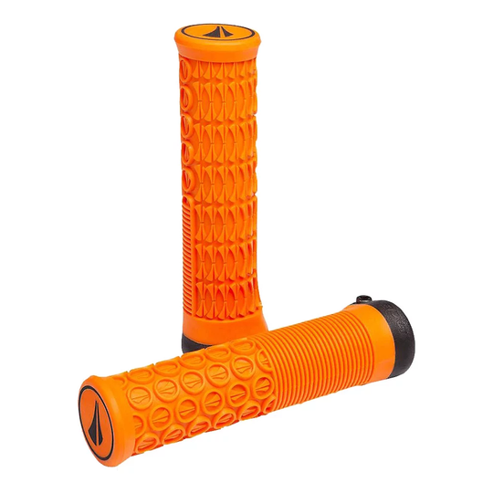 SDG Thrice Lock On MTB Handlebar Grips - 33mm} - Orange, Orange
