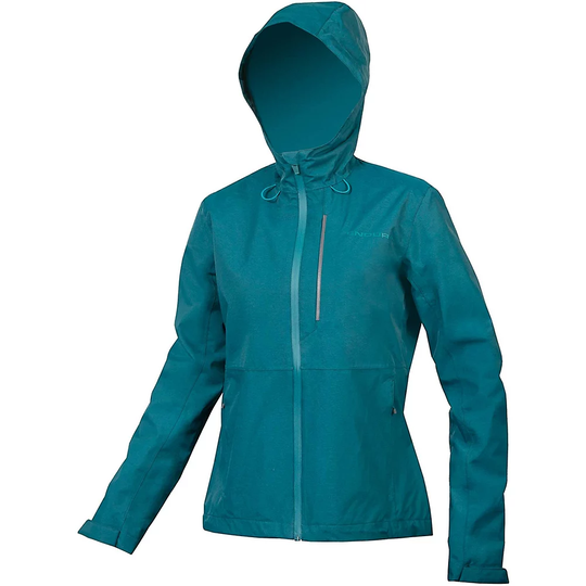 Endura Women's Hummvee Waterproof MTB Jacket - L} - DeepTeal, DeepTeal