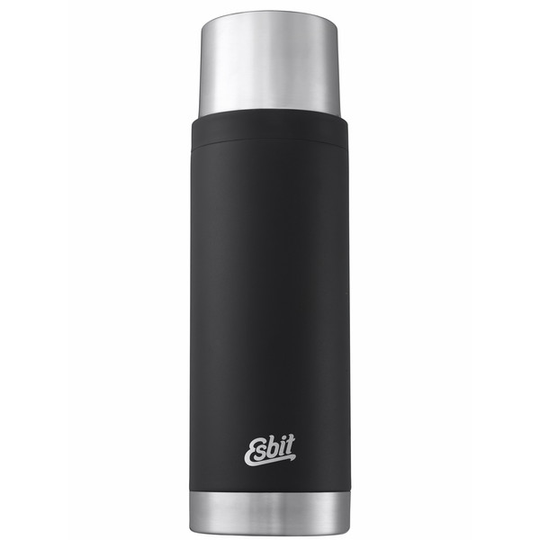 Esbit Sculptor Stainless Steel Vacuum Flask - Black - 1L