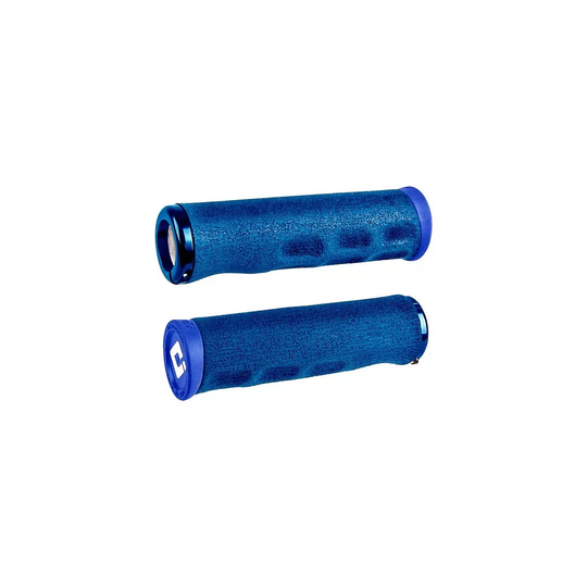 ODI F-1 Series Dread V2.1 Lock-On MTB Grips - 130mm} - Blue, Blue