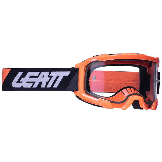 Leatt Goggles Velocity 4.5 Light Grey - Neon Orange Clear, Neon Orange Clear