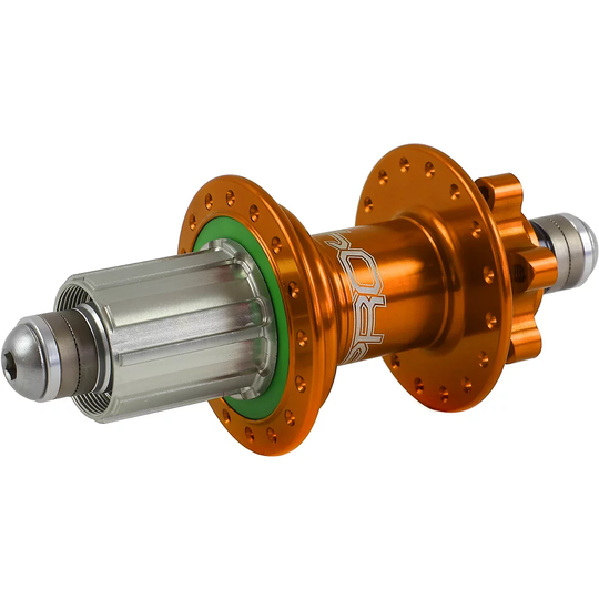 Hope Pro 4 MTB Rear Hub - 10mm Bolt Up Axle - 32h - Orange, Orange