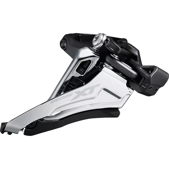 Shimano XT M8100 2x12 Speed MTB Front Derailleur - Black 1 - Mid Mount}, Black 1