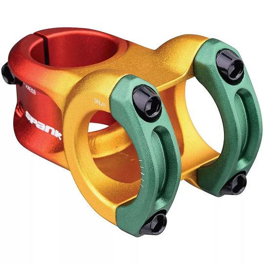 Spank SPOON 318 Mountain Bike Stem - Rasta - Length: 43mm}, Rasta