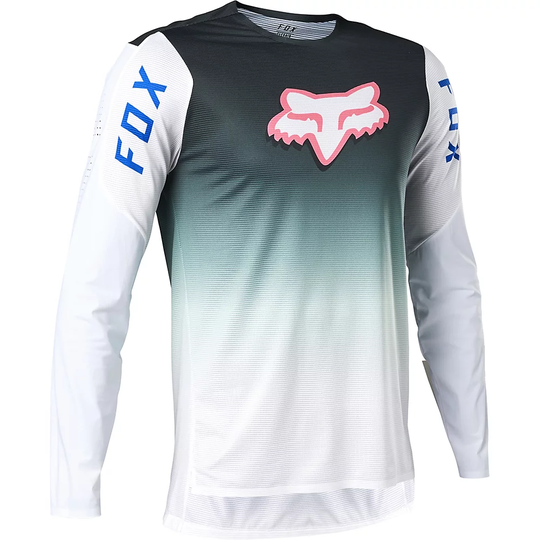Fox Racing Flexair RS Long Sleeve Jersey Park SS22 - S} - Green, Green