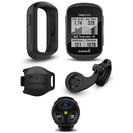 Garmin Edge 130 Plus MTB Computer Bundle - Black, Black