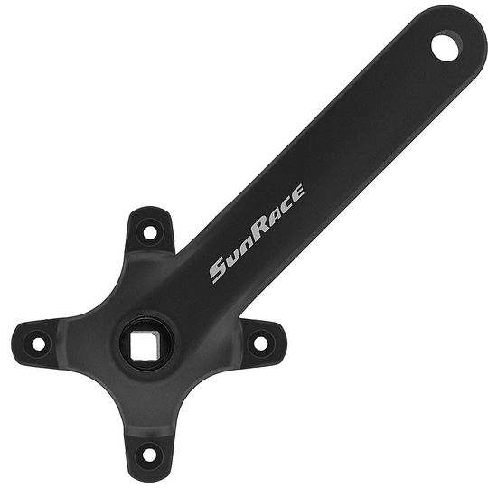 SunRace M800 Spider Mountain Bike Crankset - 175mm - Black, Black